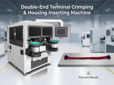 Çift Uçlu Terminal Krimpleme ve Yuva Yerleştirme Makinesi JW-CK01