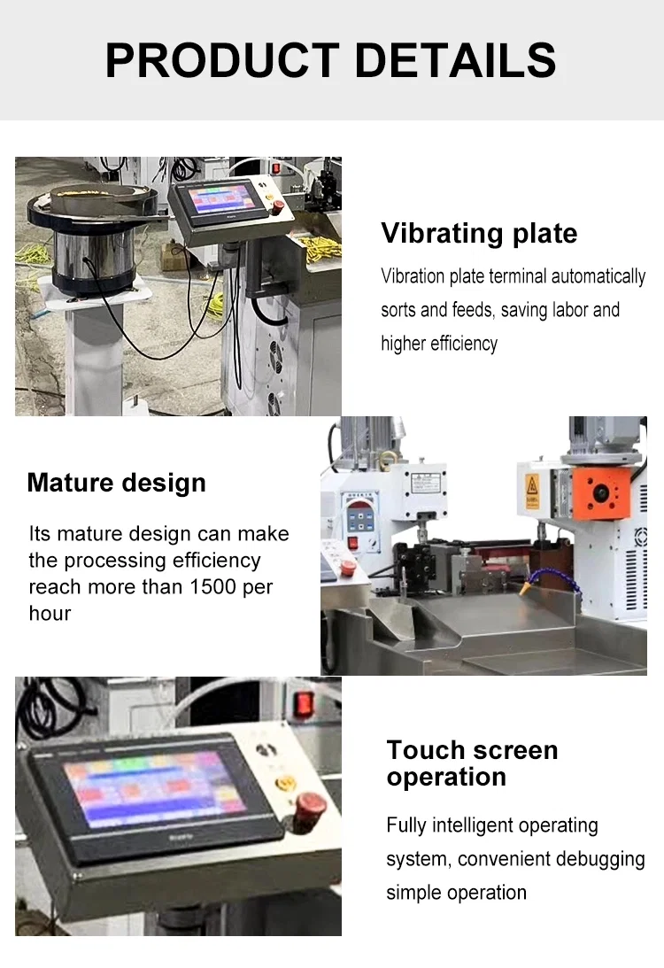 Loose Terminal Crimp Machine, Vibrating Plate Feeding Crimping Machine, Insulated Terminals Crimping Machine Gevşek Terminal Sıkma Makinesi, Titreşimli Plaka Besleme Sıkma Makinesi, İzoleli Terminaller Sıkma Makinesi