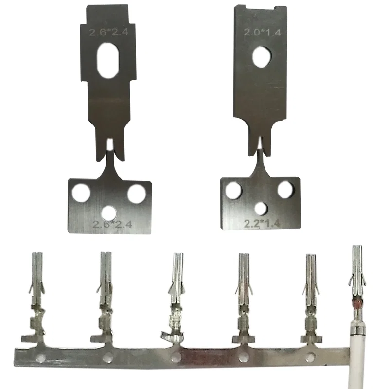 Terminal Crimping Blade, Terminal Crimping Blade And Cutter, Knife Blades And Cutter For Electric Terminal Crimping Terminal Sıkma Bıçağı, Terminal Sıkma Bıçağı ve Kesici, Elektrik Terminali Sıkma İçin Bıçak Bıçakları ve Kesici