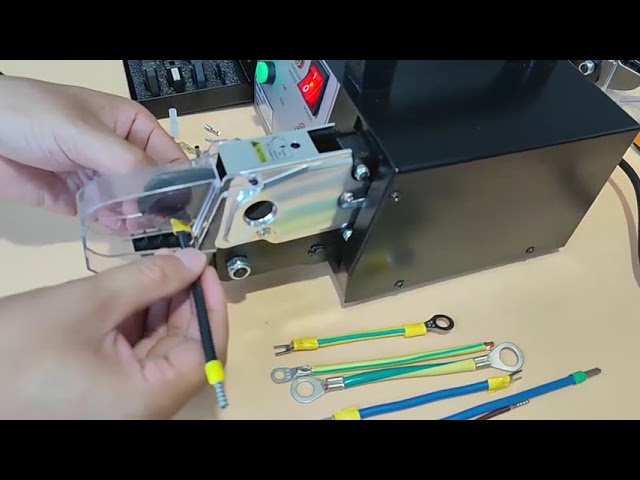 Çok Satan Elektrik Kablosu Pabuç Soğuk Pres Terminal Sıkma Makinesi - Profesyonel Wire Crimper
