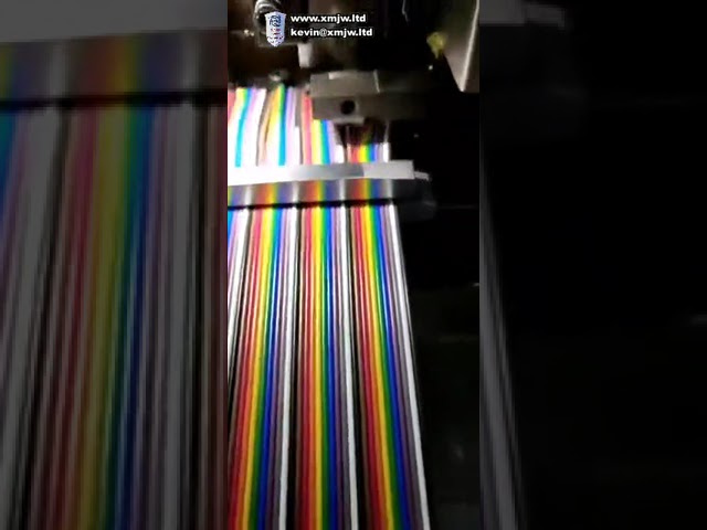 3 20p Yarı Otomatik Şerit Kablo Sıyırma ve Presleme Makinesi | 20-40 Pin Düz Kablo Desteği