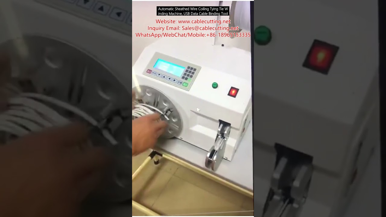USB Kablo Bağlama İçin Otomatik Kılıflı Tel Sarma ve Bağlama Makinası