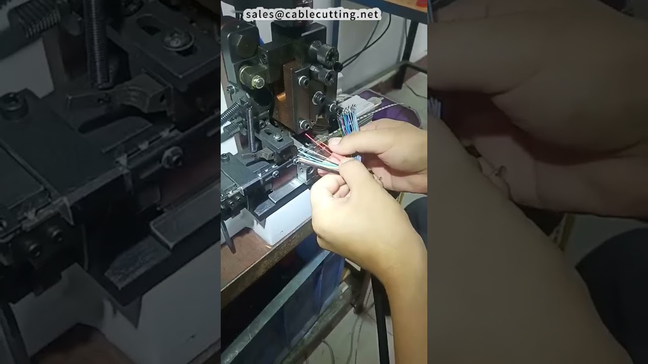 Yüksek Hızlı Tek Tel Sıyırma ve Krimpleme Makinesi Demo - 40 Damarlı Tel İşleme