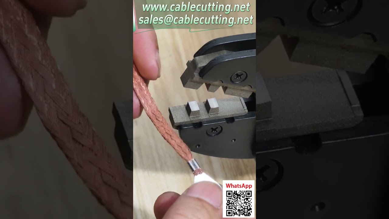 0.25-16 mm² Elektrikli Terminal Sıkma Makinesi | Değiştirilebilir Kalıplı ve Güvenlik Korumalı Kablo Demeti İşleme Makinesi