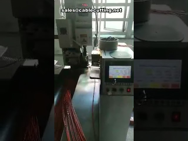 Tam Otomatik Tel Kesme, Sıyırma ve Sıkma Makinesi - Çift Uç Sıkma Özellikli