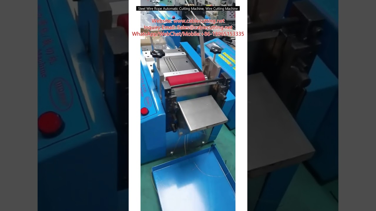 Steel Wire Rope Automatic Cutting Machine, Wire Cutting Machine