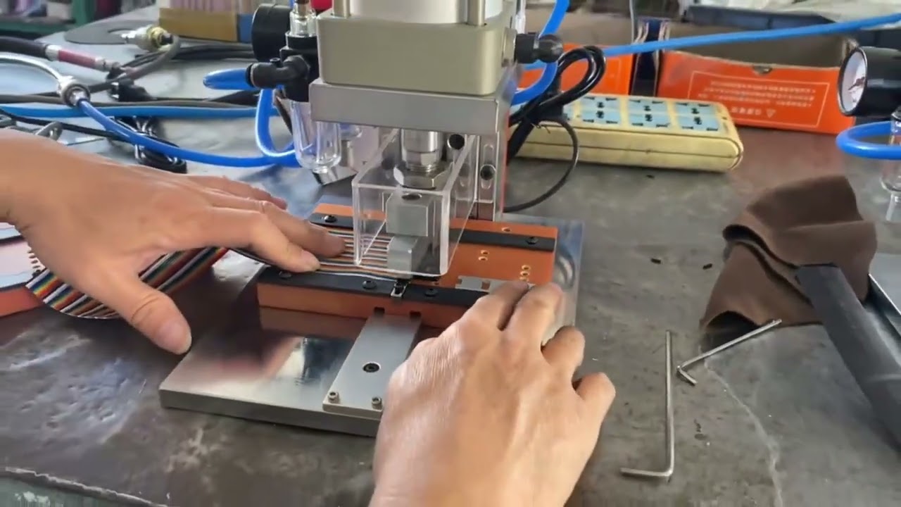 Semi Automatic Pressing Machine Working Real Shot Video