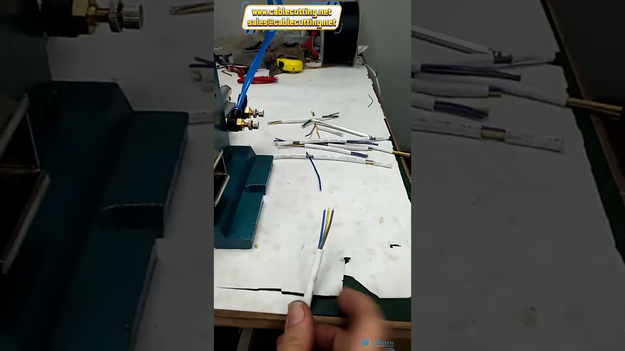 4F Dikey Tel Sıyırma Makinesi | Pnömatik Kablolu ve Çok Damarlı Tel Sıyırıcı