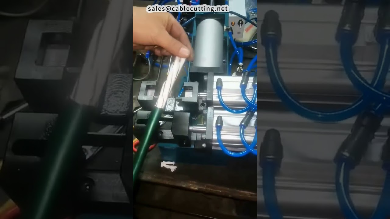 Model 416 Yüksek Güçlü Kablo Sıyırma Makinesi - 20mm Dış Çap Tel Demo