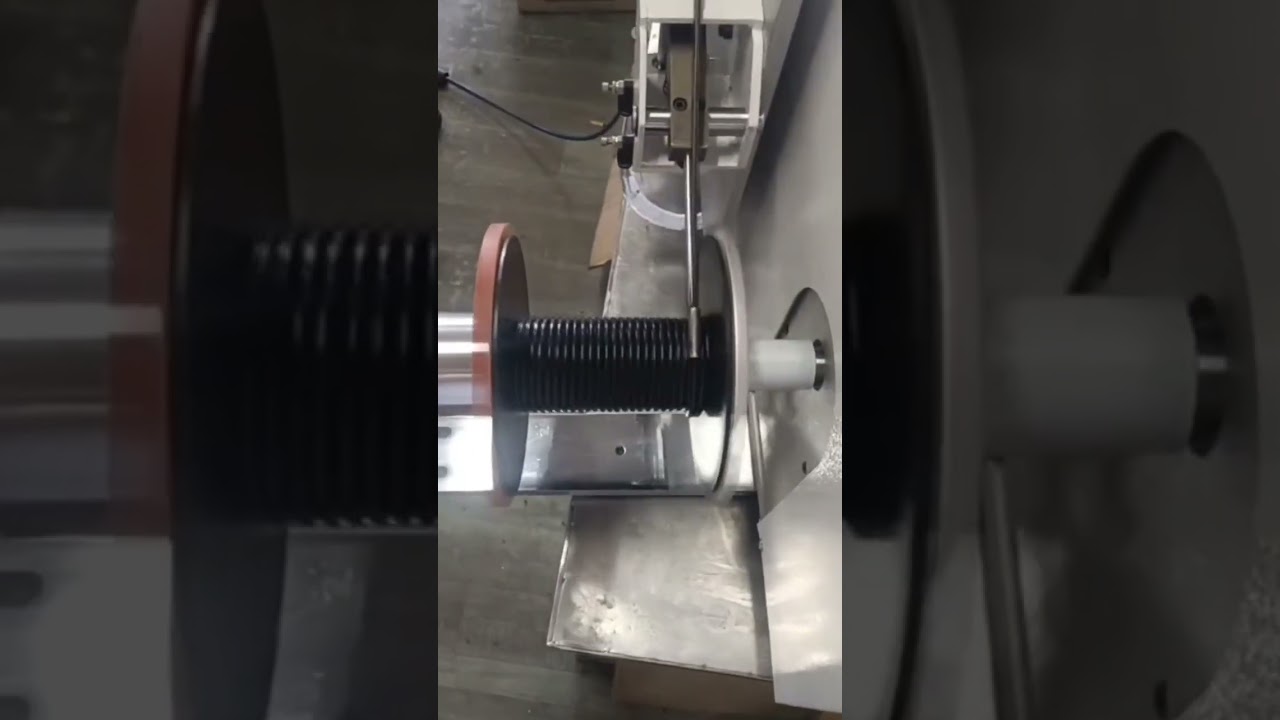 Kauçuk Şerit Metre Sayma, Taşıma, Kesme ve Sarma Makinesi | Fabrika Otomasyonu