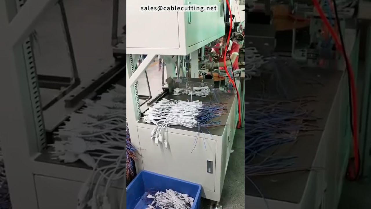 AC Güç Kablosu Tam Otomatik Sarma, Bağlama ve Paketleme Makinesi - 2 İşçi Tasarrufu #fabrika #makine #diy