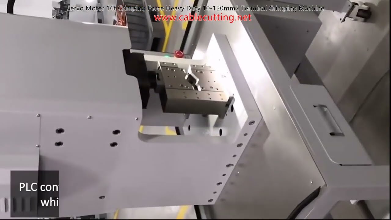 16 Ton Sıkma Gücüyle Servo Motorlu Ağır Hizmet Terminal Sıkma Makinesi | 10-120mm²