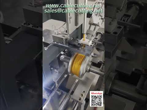 Yüksek Verimli Kablo Sarma Makinesi - Otomatik Besleme, Sarma, Kesme ve Bağlama
