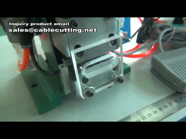 Dikey Tip Tel Sıyırma Makinesi | Yarı Otomatik Kablo Soyma Makinesi