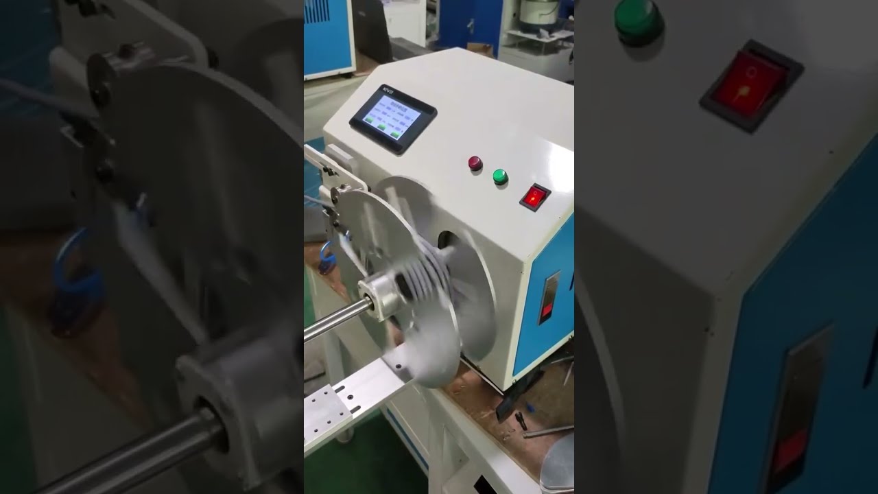 Metreli Sarma Fonksiyonlu Sarıcı Makina Gerçek Çalışma Görüntüsü | Otomatik Bobin Sarma Makinası