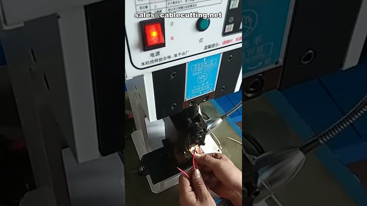 1.5 Tonluk Ultra Sessiz ve Güç Tasarruflu Otomatik Kablo Pah Kıvırma Makinesi | Terminal Makinesi
