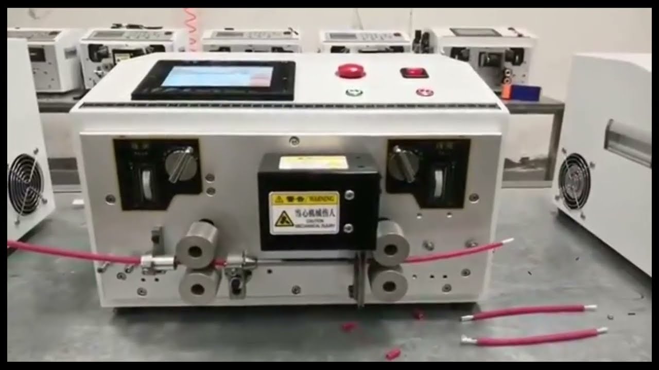 Çift Dilli Dokunmatik Ekranlı Otomatik Tel Sıyırma ve Kesme Makinası | Yüksek Verimli Fabrika Otomasyonu