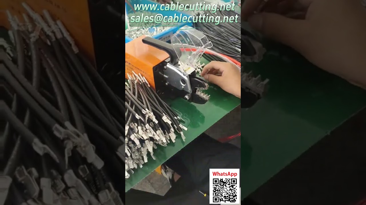 【AM 10 Pnömatik Kablo Pensesi】Fabrikada Otomatik Presleme İşlemi - Gerçek Çekim Videosu