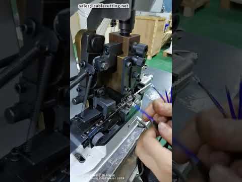 Dual Crimping Machine for 2-Core Round Jacket Cable Strip and Dual Crimp