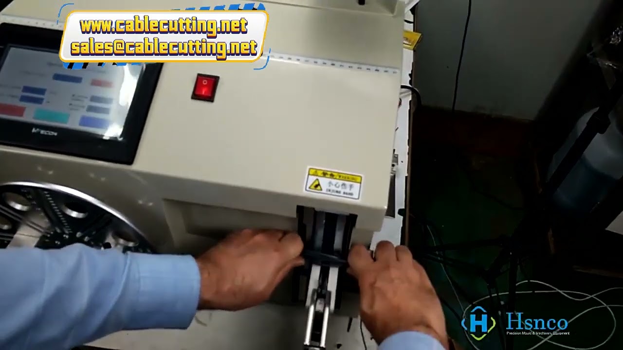 HMI Dokunmatik Ekranlı Yarı Otomatik Kablo Bağlama ve Tel Sarma Makinesi | Bobin Bağlama