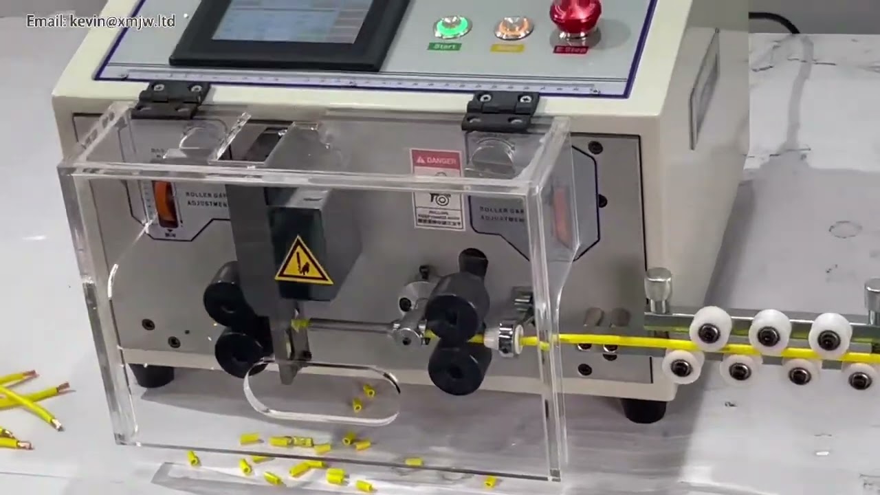 0 1 8 0mm2 SWT508E Automatic Computer Wire Stripping Cutting Machine English Touch Screen Cable Crim