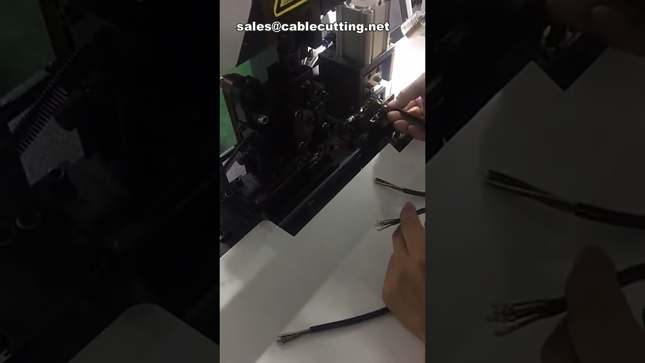 PVC, BV ve BVR Kablolar İçin Terminal Sıkma ve Sıyırma Makinesi | Otomatik Kablo İşleme