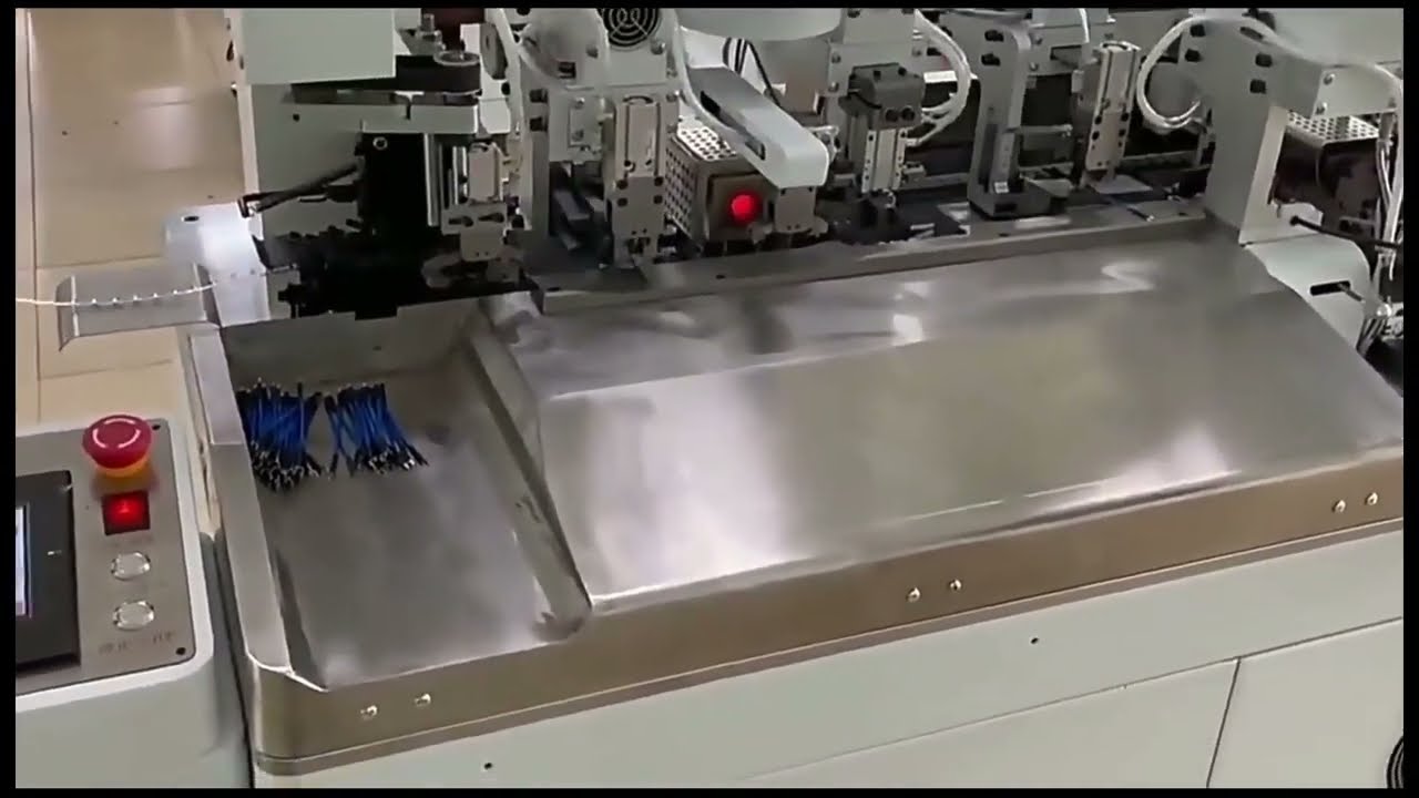 Tam Otomatik Çift Kafalı Kuru Geçişli Isı Büzüşmeli Boru Terminal Makinesi – Otomatik Algılama Sistemi ile