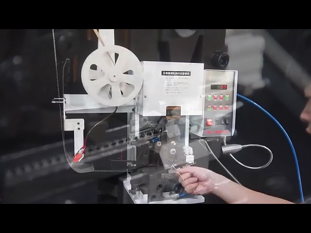 Yarı Otomatik Kablo Sıyırma ve Kıvırma Makinesi | Molex JST XH Terminal Kıvırma