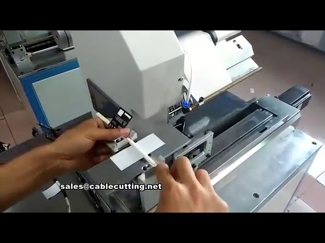 Automatic cable labeling machine, USB line labeling