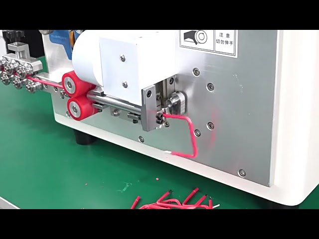 Pnömatik Otomatik Kablo Soyma, Bükme ve Sıyırma Makinesi | Dokunmatik Ekranlı 2 Tekerlekli Kablo Bükücü 30-90 mm