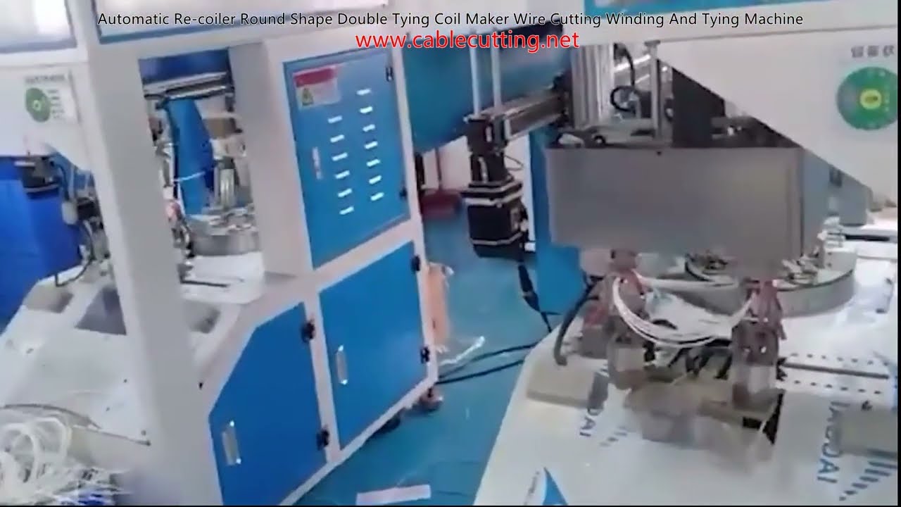 Otomatik Tel Sarma ve Çift Bağlama Makinesi - Yuvarlak Bobin Kesme, Sarma ve Bağlama