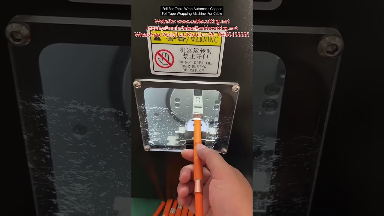 Otomatik Bakır Folyo Bant Sarma Makinesi | Kablo Koruma için Folyo Sarma