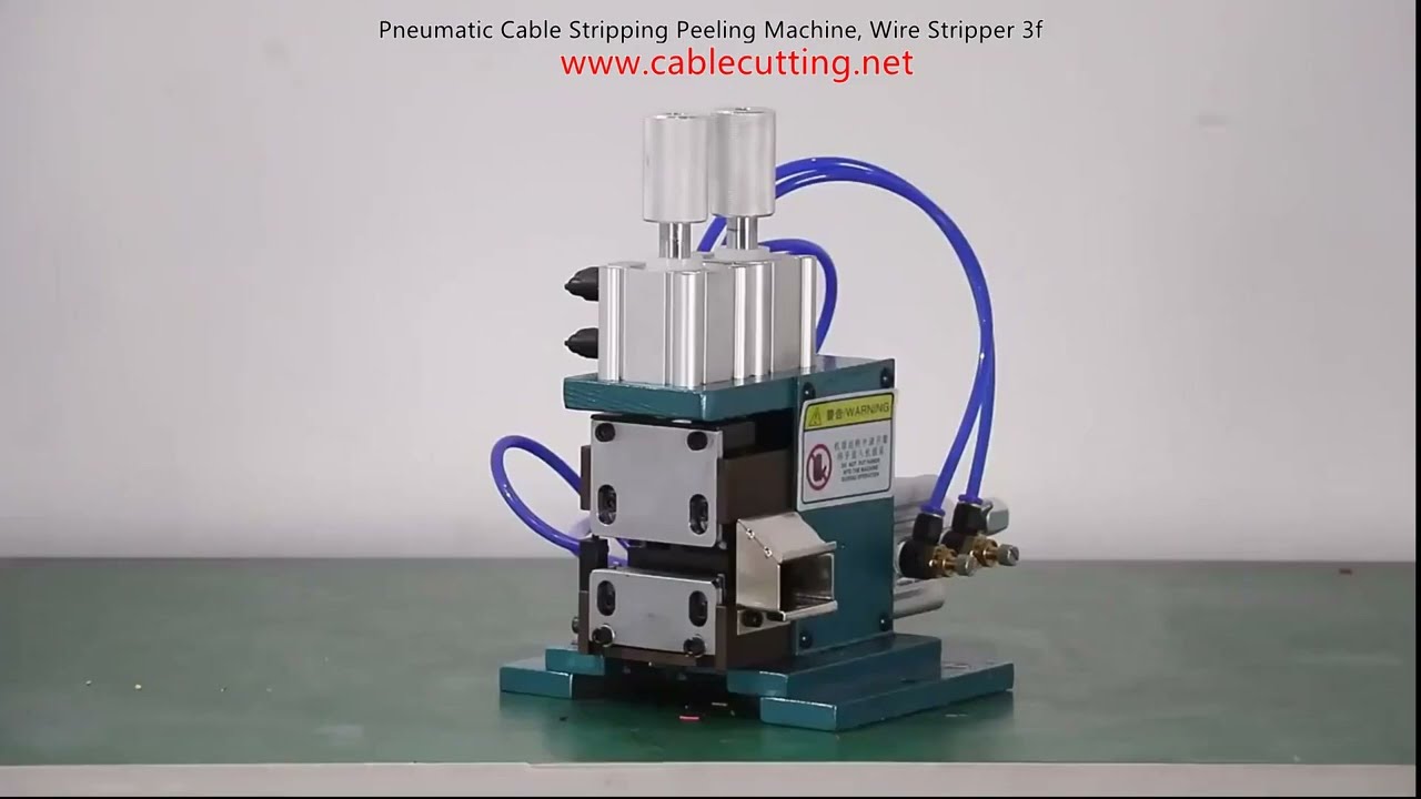 Pnömatik Kablo Sıyırma Makinesi 3F - Otomatik Tel Soyma & Peeling