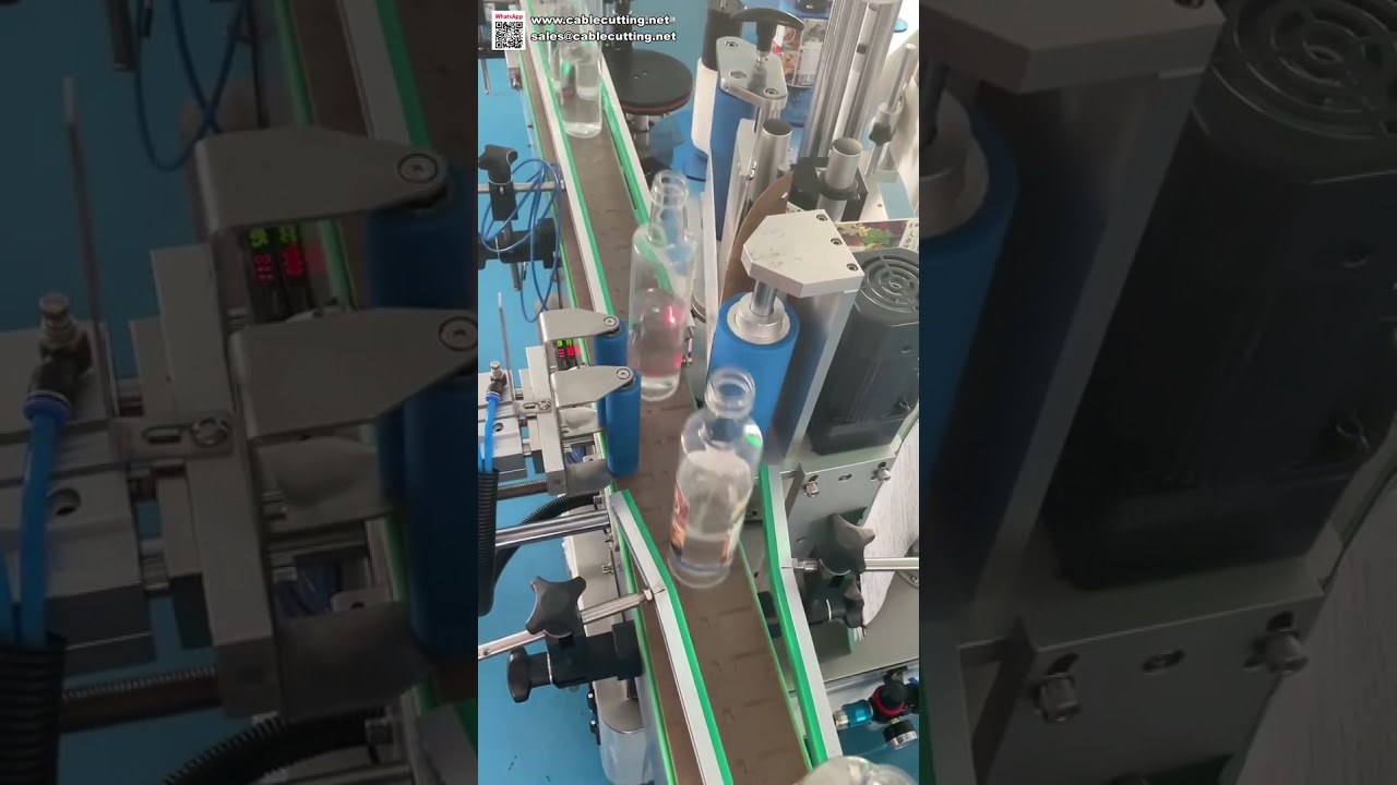 Yüksek Hızlı Otomatik Yuvarlak Şişe Etiketleme Makinesi | Cam ve Plastik Kavanozlar İçin Sticker Uygulayıcı