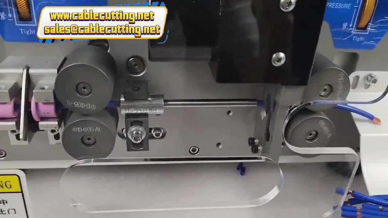 Kablo Kesme ve Sıyırma Makinesi Güvenlik Kapağı ile 0.01-2.5 mm² Tel Aralığı