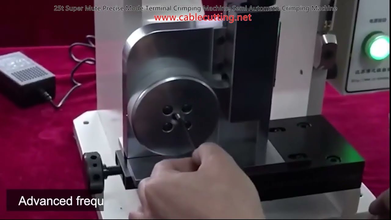 25 Ton Süper Sessiz Hassas Mod Terminal Kıvırma Makinası - Yarı Otomatik Tel Kıvırma