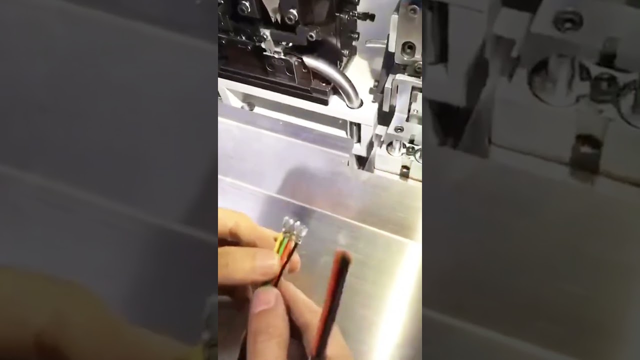 Çok Damarlı Kablo Sıyırma ve Presleme Makinesi | Fabrika Otomasyonu #üretim