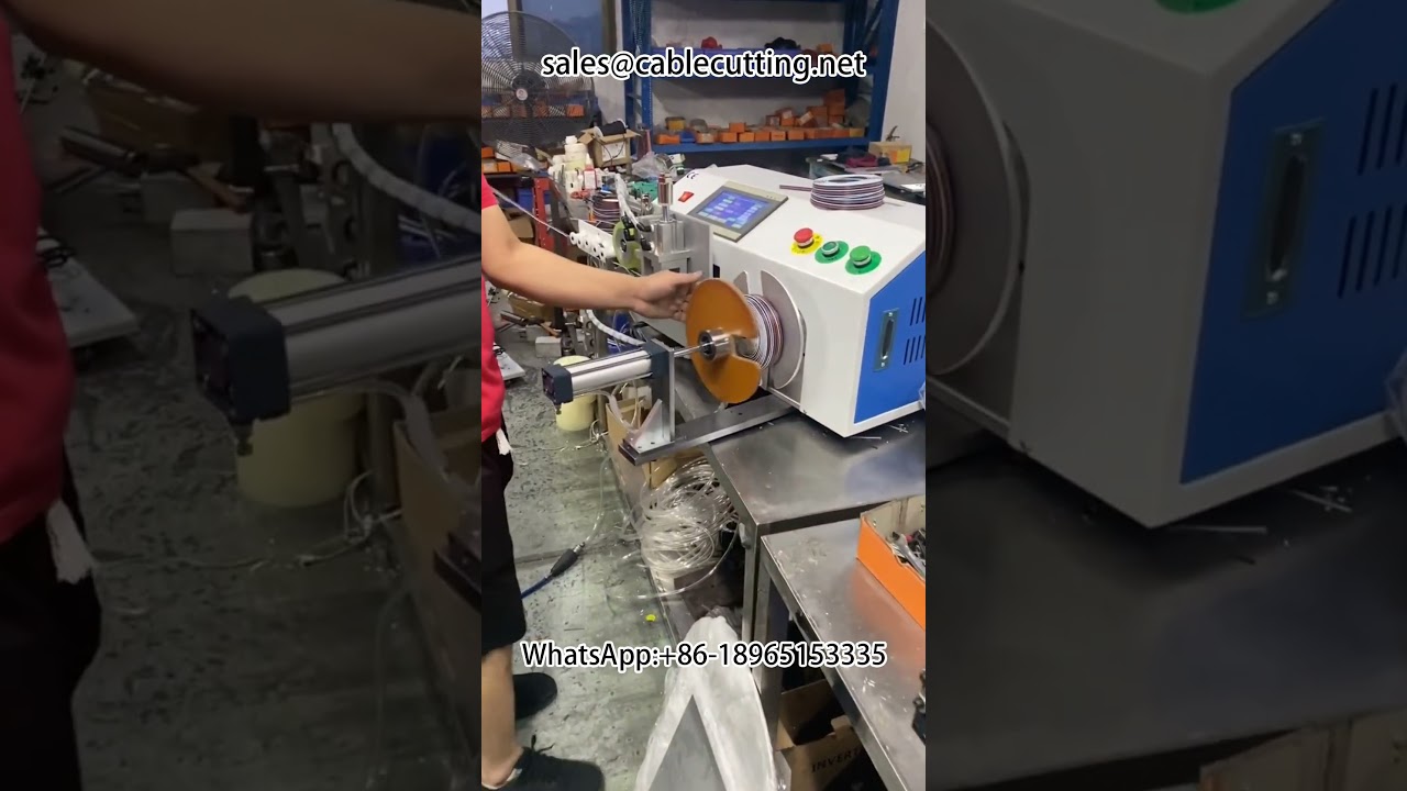 Otomatik Metre Sayma, Sıralama, Kesme ve Sarma Makinesi | Kablo İşleme Otomasyonu