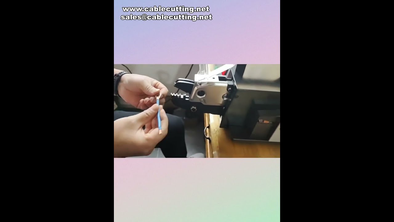 Tam Elektrikli Terminal Tel Sıkma Makinesi - Otomatik Tel Sıyırma ve Kesme #fabrika #makine #kendinyap