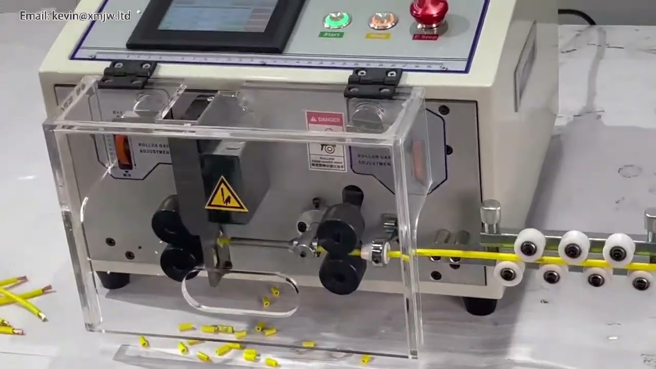 Wire Stripper SWT508 MAX1 4 Wheels Automatic Peeling Cutting Machine 0 2 to 25mm2 for PVC Glass Stee