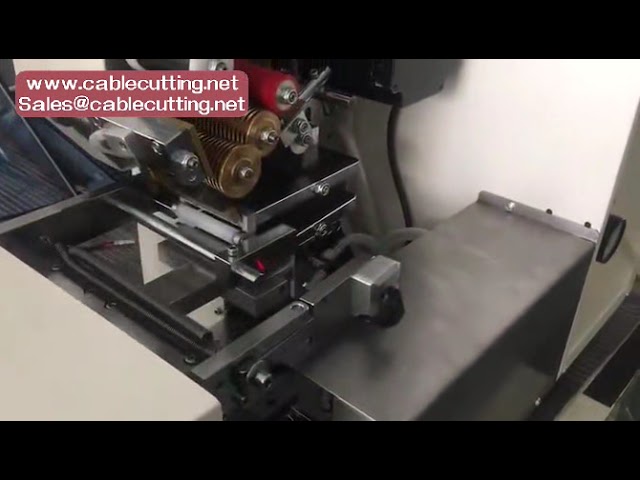 Semi USB wire harness tube Steel wire hose Self adhesive labeling machine, Label folding labeling ma