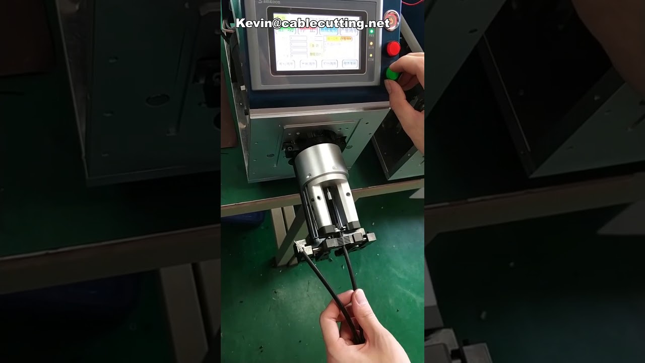 Yarı Otomatik Koaksiyel Kalın Kablo Sıyırma Makinesi | Satılık Kablo Soyucu