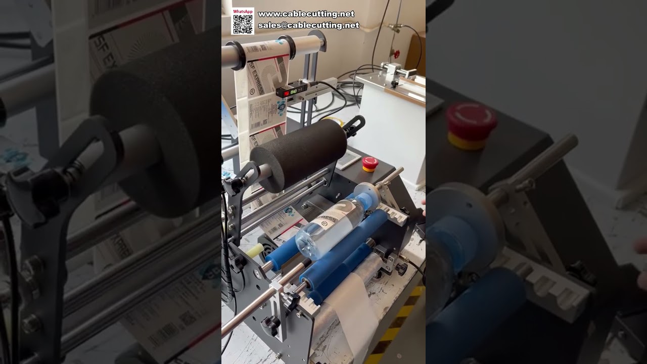 Kabarcıksız Mineralli Su Şişesi Etiketleme Makinesi - Yüksek Hızlı Yuvarlak Şişe Etiket Uygulama Sistemi