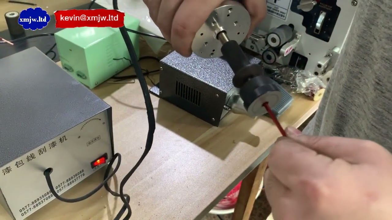 Emaye Bakır Tel Soyma Makinesi | Manyetik Tel Sıyırma Cihazı